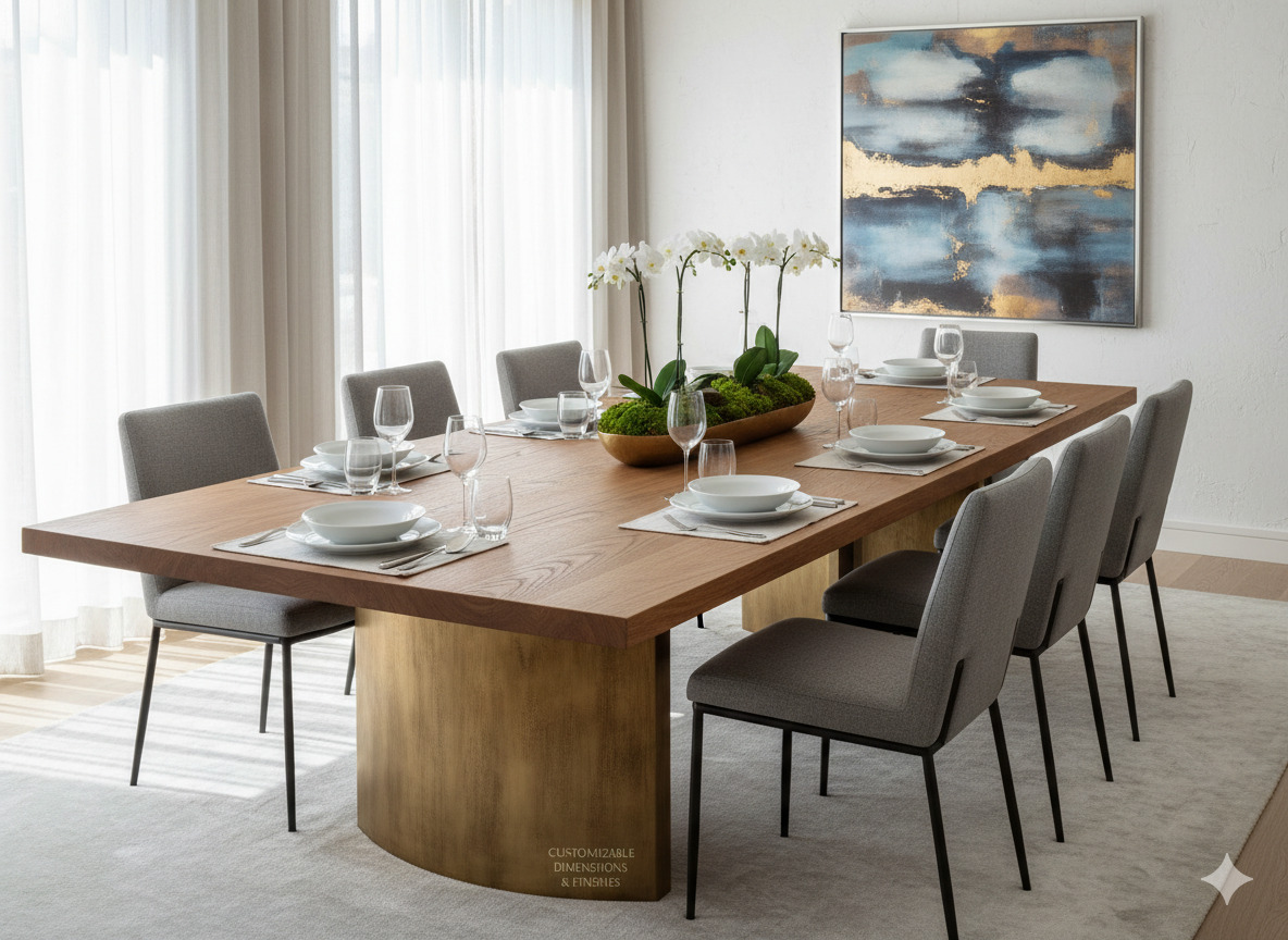 Custom dining table